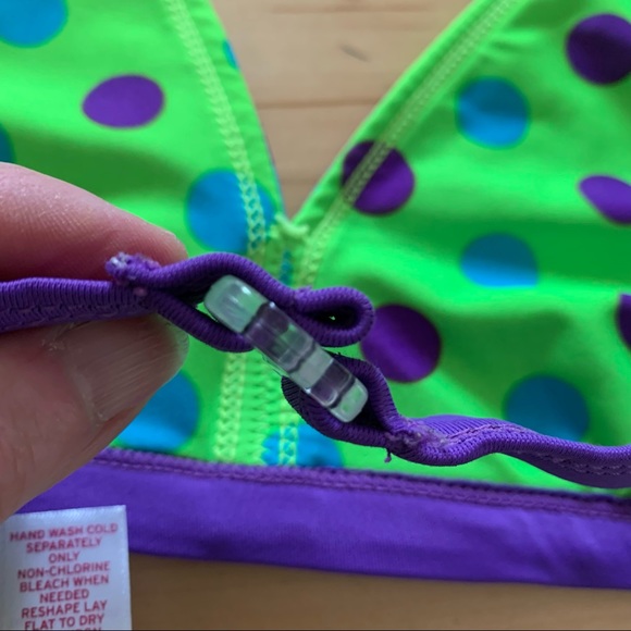 Justice 3 piece Bikini Bathing Suit Set 🌸 Size 12 - Picture 10 of 16